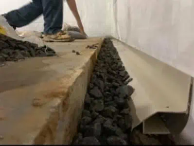 Basement waterproofing