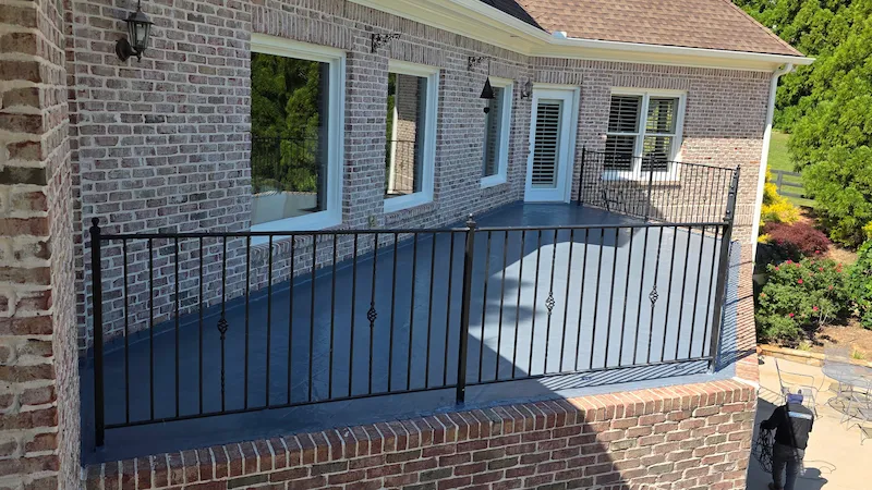 Pedestrian traffic coating residential patio Marietta, Georgia 